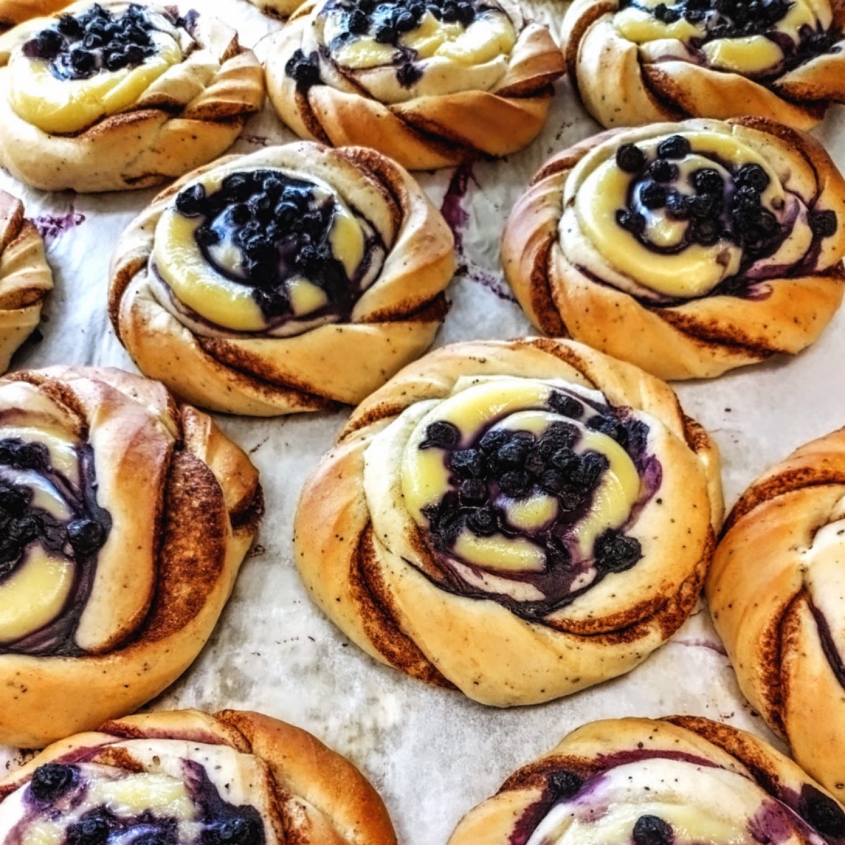 Blåbärs & Vaniljbulle